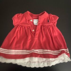 Red Ralph Lauren Polo Dress (size 3 months)